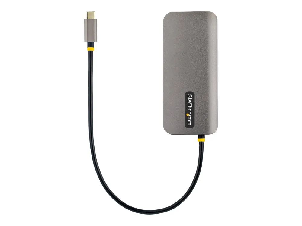StarTech.com USB C Multiport Adapter, 4K 60Hz HDMI Anschluss, 5Gbit/s USB-A Hub, USB C auf HDMI, 100W PD, GbE, SD/MicroSD, 30cm Kabel, Reiseadapter, Thunderbolt 3 Dockingstation (115B-USBC-MULTIPORT)