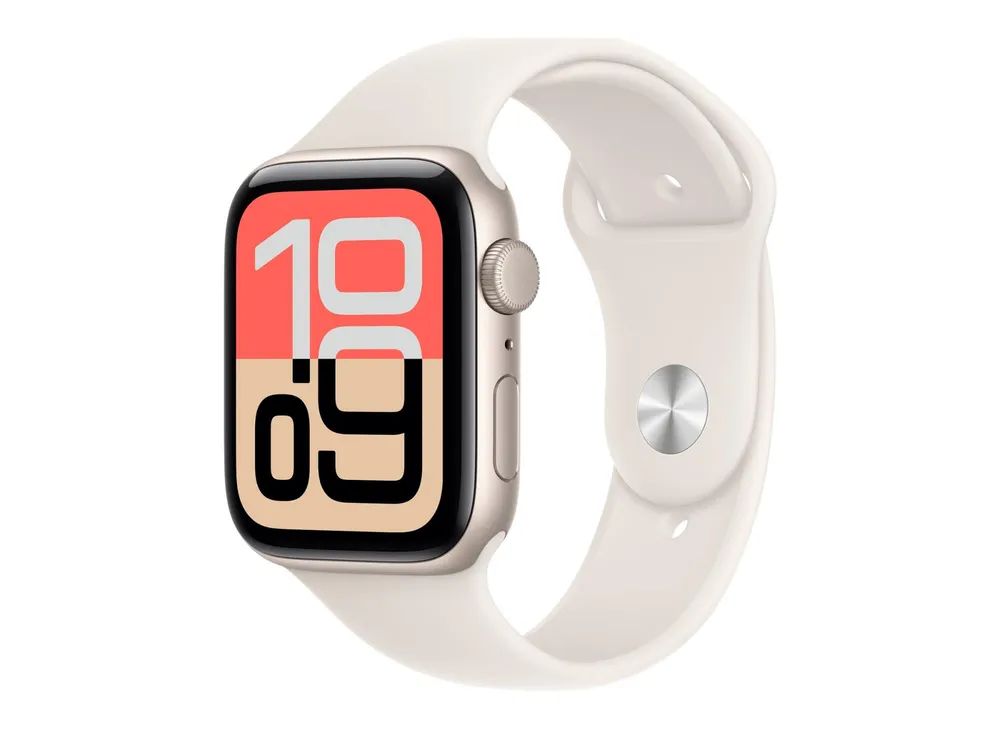 Apple Watch SE 3 (GPS + Cellular) - 44 mm - Starlight Aluminium