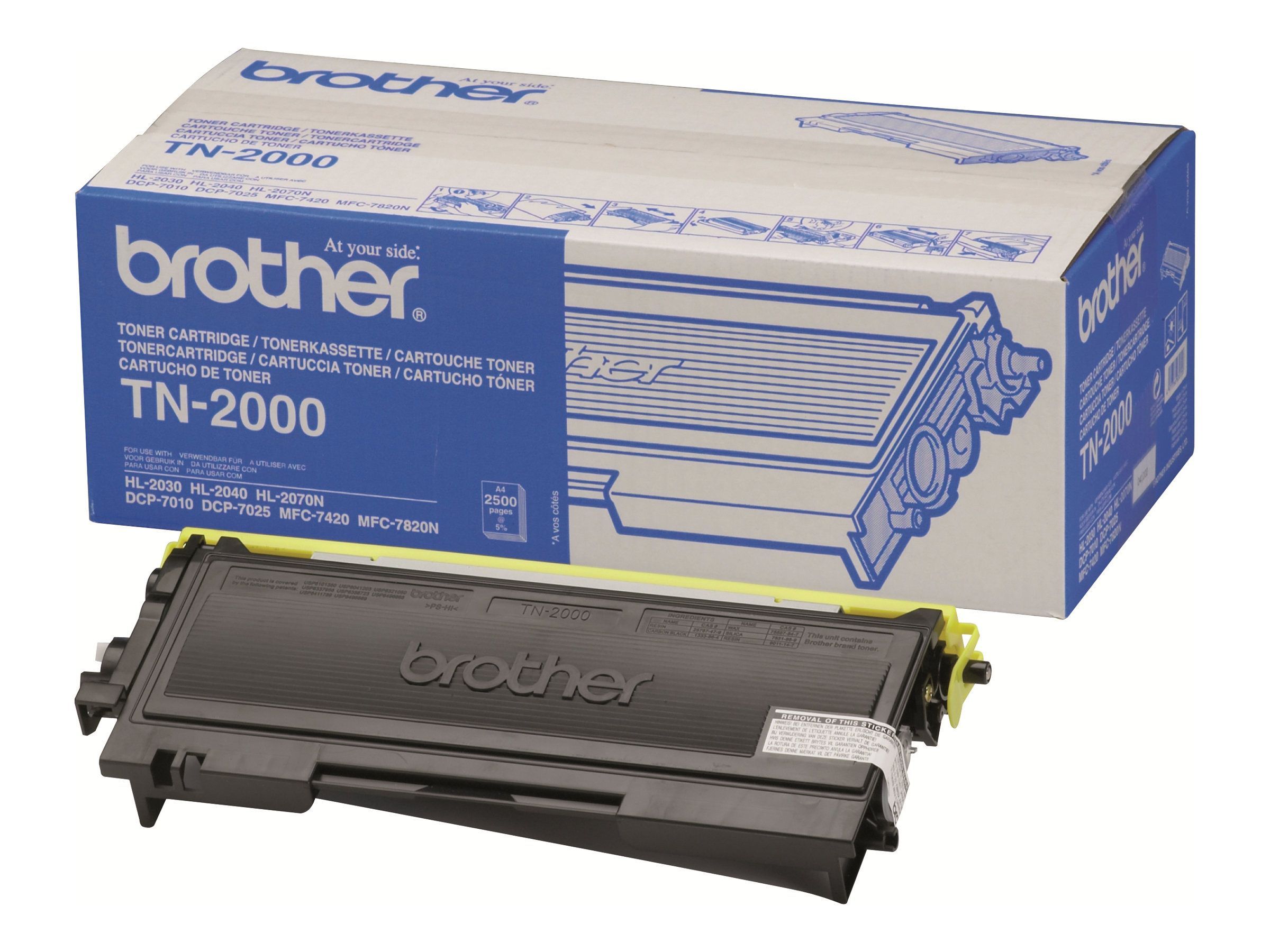 Brother TN2000 - Schwarz - Original - Tonerpatrone Open-Box