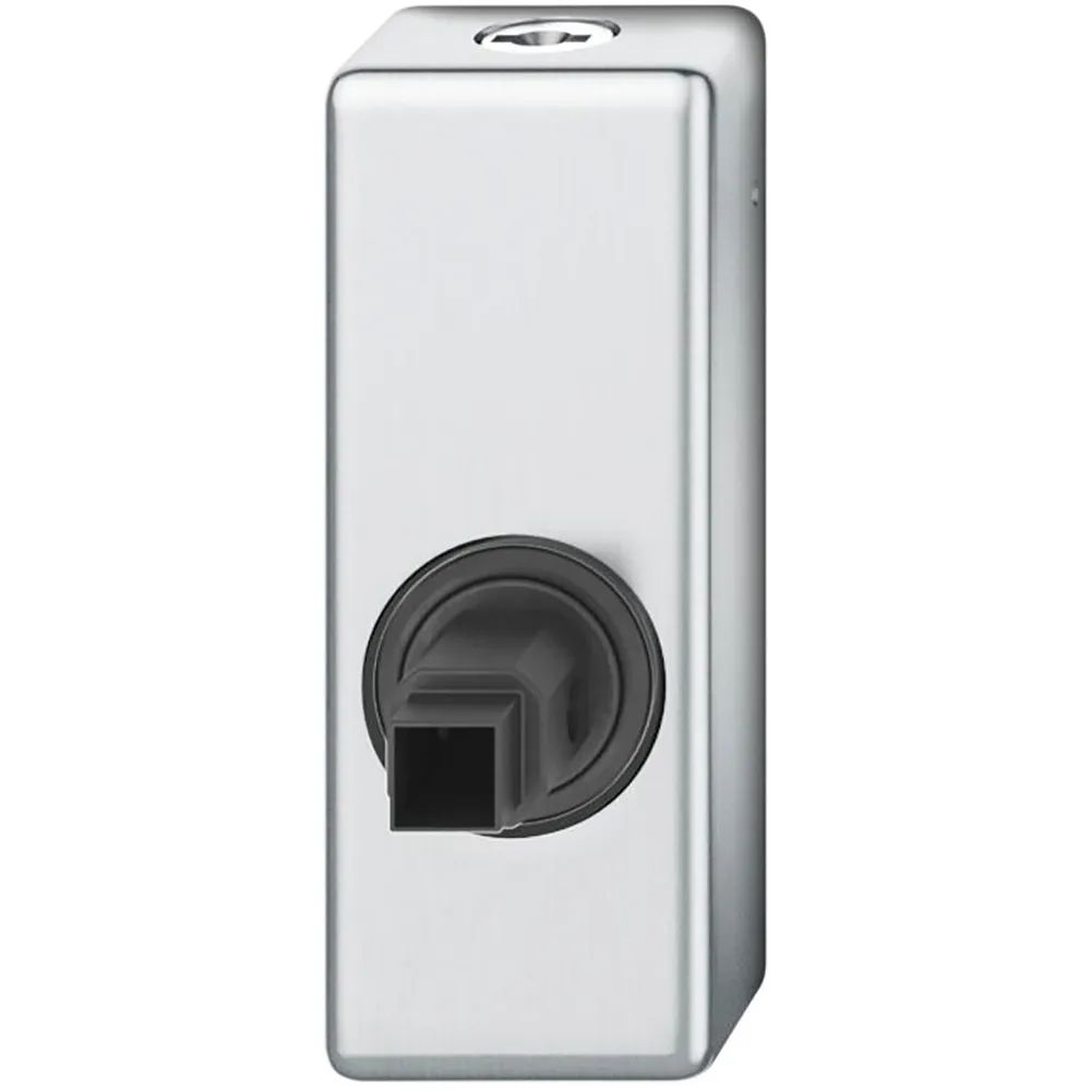 FSB Fenstergriff Adapter-Rosette eckig abschließbar, Edelstahl matt