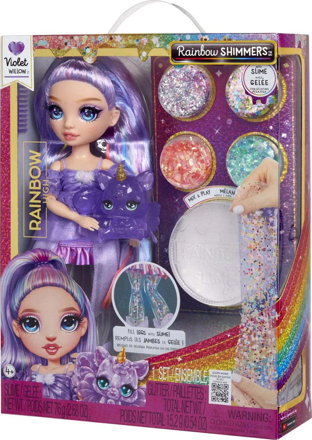 MGA Entertainment Inc. Rainbow High Shimmers with Slime - Violet