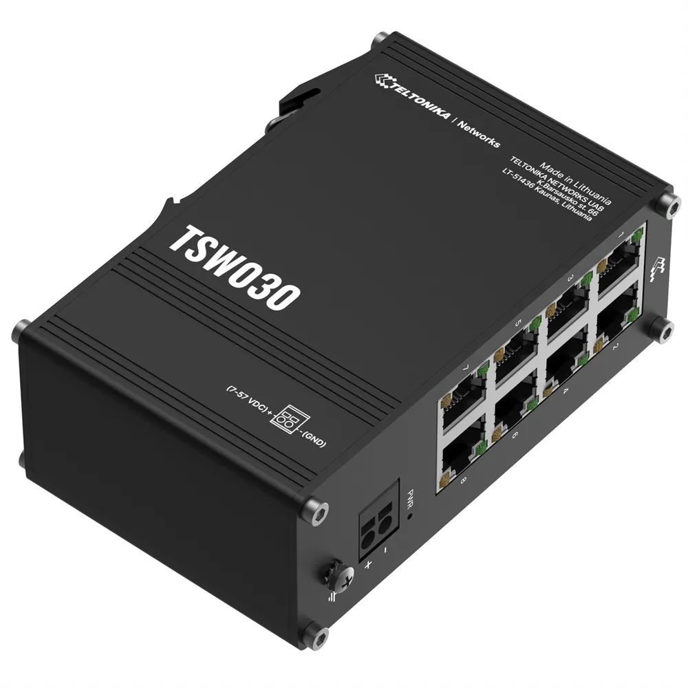Teltonika TSW030 - Switch - unmanaged - 8 x 10/100