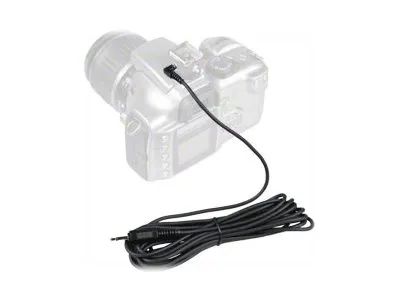 Walimex Synchro-Kabel für Blitz - power DC jack männlich zu Mono Mini-Stecker männlich