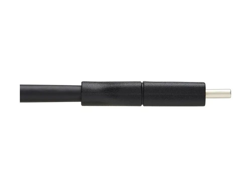 Eaton Tripp Lite Series USB C Cable (M/M) - USB 3.2 Gen 1, Thunderbolt 3, 60W PD Charging, Right-Angle Plug, Black, 2 m (6.6 ft.)