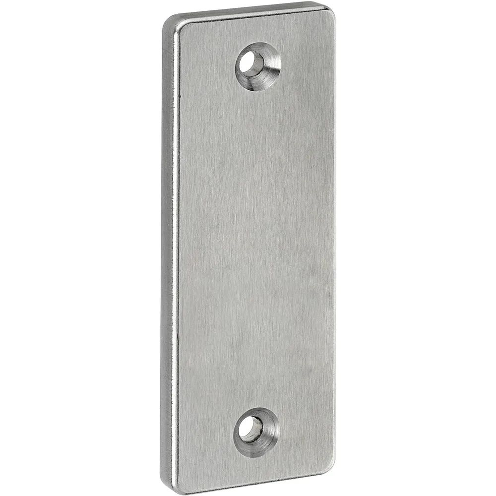 AMF Blindrosette 426, eckig, 87 x 32 x 6 mm, Edelstahl