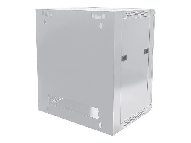 Intellinet Network Cabinet, Wall Mount (Standard), 15U, Usable Depth 260mm/Width 510mm, Grey, Flatpack, Max 60kg, Metal & Glass Door, Back Panel, Removeable Sides, Suitable also for use on desk or floor, 19",Parts for wall install (eg screws/rawl plu
