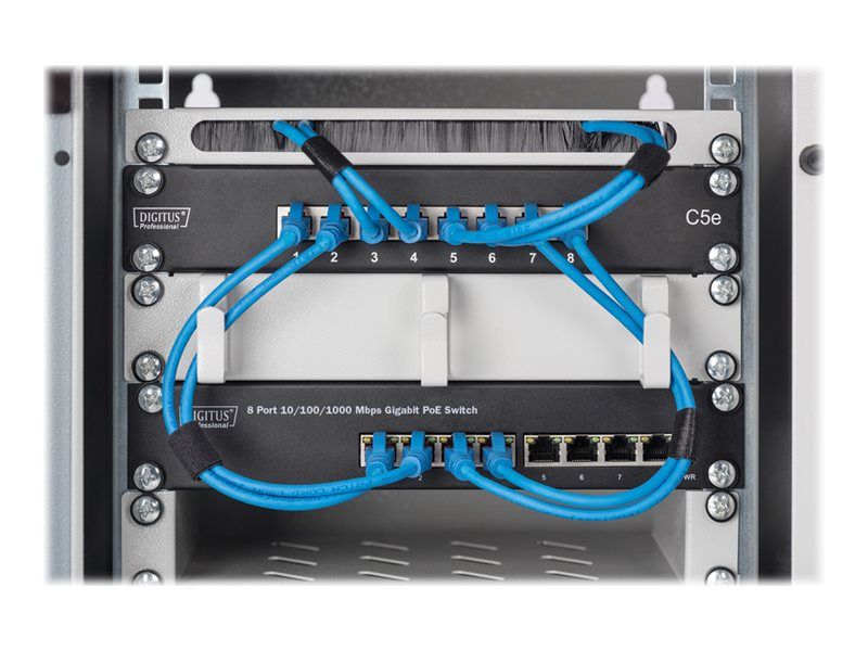 DIGITUS 8-Port Gigabit Netzwerkswitch, 10 Zoll, Unmanaged