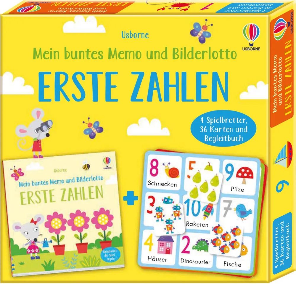 dtv Verlagsgesellschaft mbH & Co.KG Buntes Memo und Bilderlotto Erste Zahlen