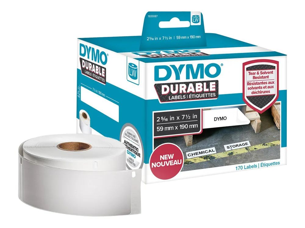 Dymo LabelWriter Address - Klebstoff - weiß - 59 x 190 mm 170 Etikett(en) (1 Rolle(n)