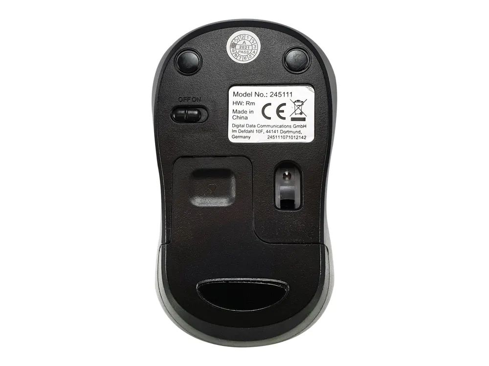 Equip Maus - Komfort - rechts- und linkshändig - optisch - kabellos - 2.4 GHz - kabelloser Empfänger (USB)
