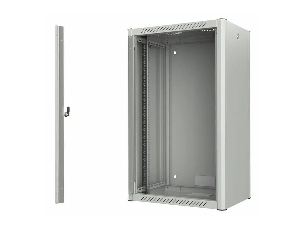 Lanview by Logon - Schrank Netzwerkschrank - 60 x 45, pro - geeignet für Wandmontage - weiß, RAL7035 - 20U - 48.3 cm (19")