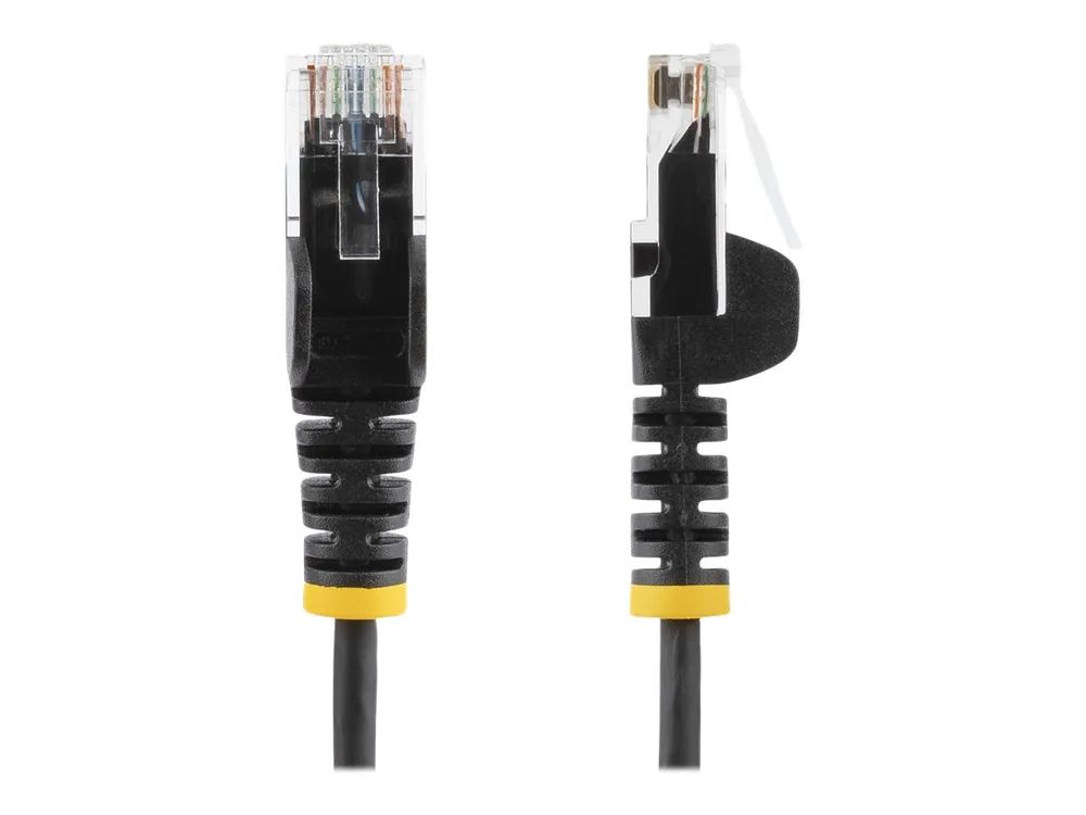 StarTech.com 2 m Cat6-Kabel - Schwarz - Schlankes Patchkabel - Snagless - Patch-Kabel - RJ-45 (M)