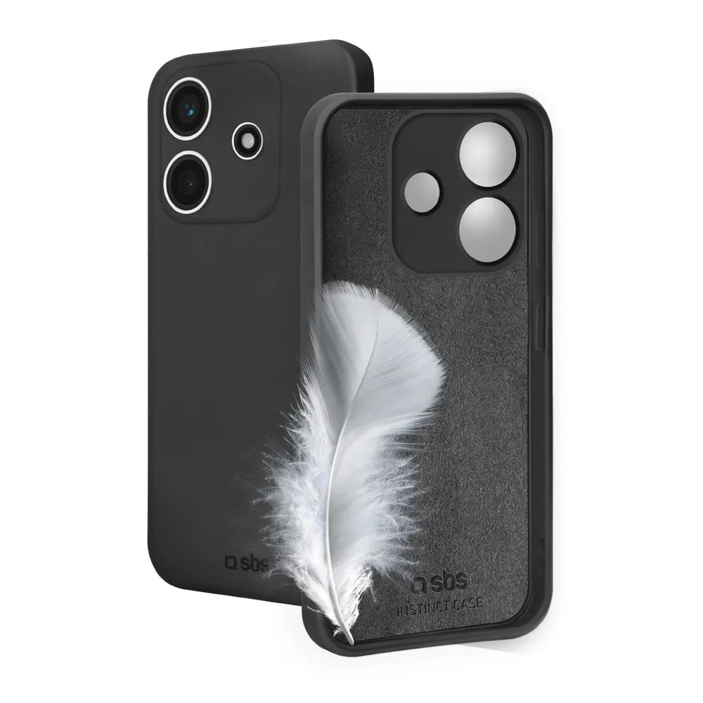 SBS INSTINCT Cover für Xiaomi REDMI NOTE 14 4G (164,84mm), schwarz