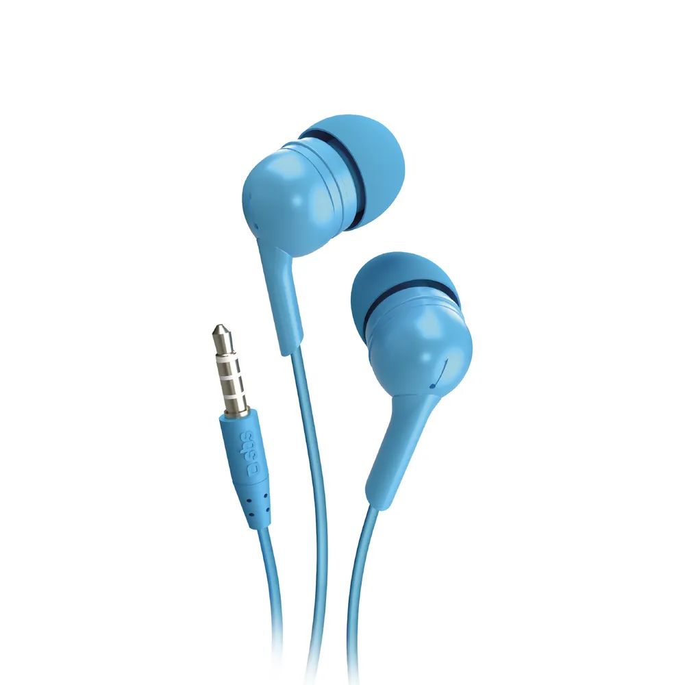 SBS STUDIO MIX 10 Stereo In-Ear Headset mit Klinkenkabel blau