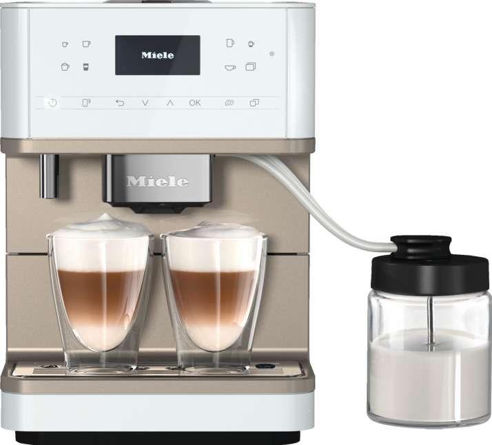 Miele Stand-Kaffeevollautomat CM 6360 Lotosweiß CleanSteelMe