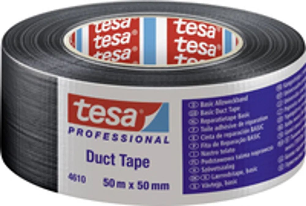 Tesa Gewebeklebeband Duct Tape Schwarz L x B 50 m 50 mm Kautschuk