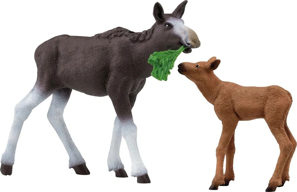 Schleich Wild Life Elchkuh mit Kalb