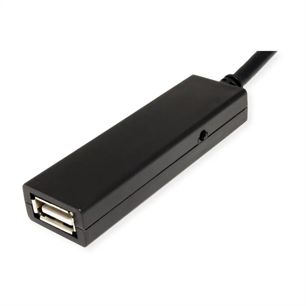 VALUE USB 2.0 Verlängerung, aktiv, mit Repeater, A-C, schwarz, 15 m
