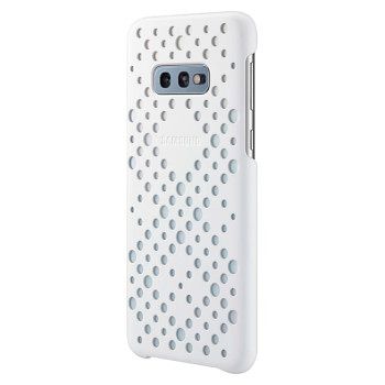 Samsung Pattern Cover "EF-XG970" für Galaxy S10e, 2er-Set, Weiß/Gelb