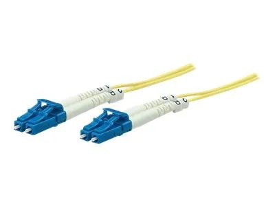 Intellinet Fiber Optic Patch Cable, OS2, LC/LC, 5m, Yellow, Duplex, Single-Mode, 9/125 µm, LSZH, Fibre, Lifetime Warranty, Polybag - Patch-Kabel - LC Single-Modus (M)