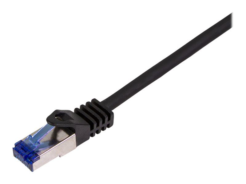 LogiLink Patchkabel Ultraflex Kat.6A S/FTP 3.0 m schwarz mitCat.7 Rohkabel extra - Kabel - Netzwerk