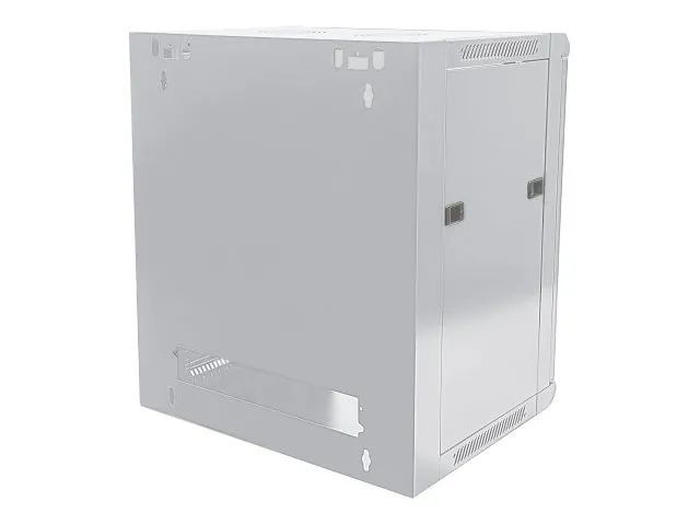 Intellinet Network Cabinet, Wall Mount (Standard), 9U, Usable Depth 260mm/Width 510mm, Grey, Flatpack, Max 60kg, Metal & Glass Door, Back Panel, Removeable Sides, Suitable also for use on desk or floor, 19", Parts for wall install (eg screws/rawl plu
