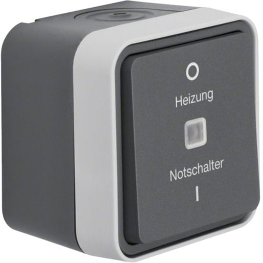 Berker HEIZ.NOTSCHALT.2POL. GRAU W.1 / BERKER 35623505