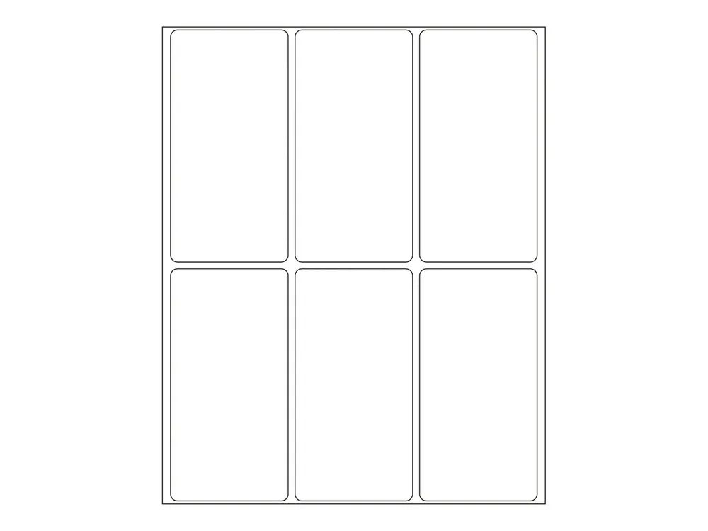 HERMA Movables - Selbstklebend - weiß - 34 x 67 mm 192 Stck. (32 Bogen x 6)