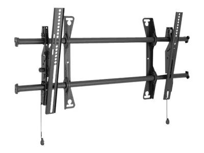 Chief Fusion Large Tilt Wall Mount - For Displays 42-86" - Black - Befestigungskit (Kippbare Wandhalterung, 2 Verbindungsklammern)