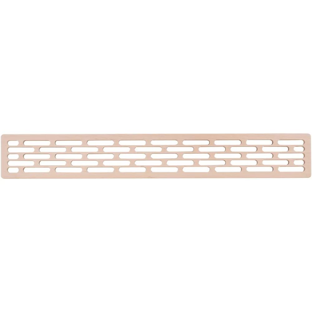 D&H Unicov s.r.o. ALES DOBROZEMSKY Lüftungsgitter 555 x 80 mm Holz Eiche roh