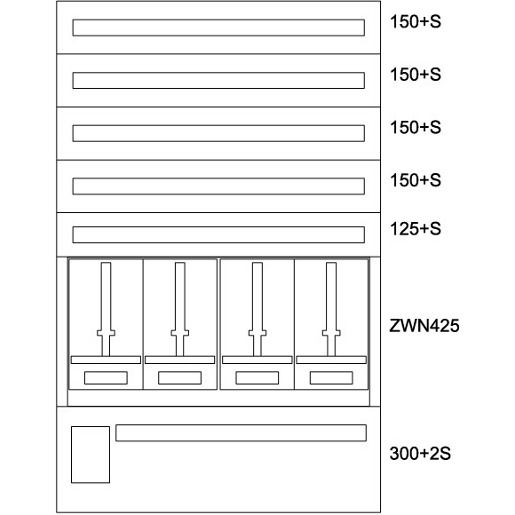 Eaton ZÄHLERVERTEILER-EINSATZ OÖ,S / EATON BPZ-MES-EN-1000/15-4 137589
