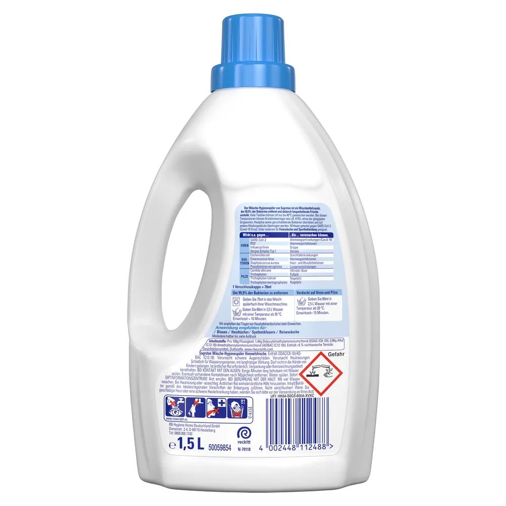 Sagrotan Wäsche Hygienespüler Himmelfrische/Fresh Cotton 1500ml