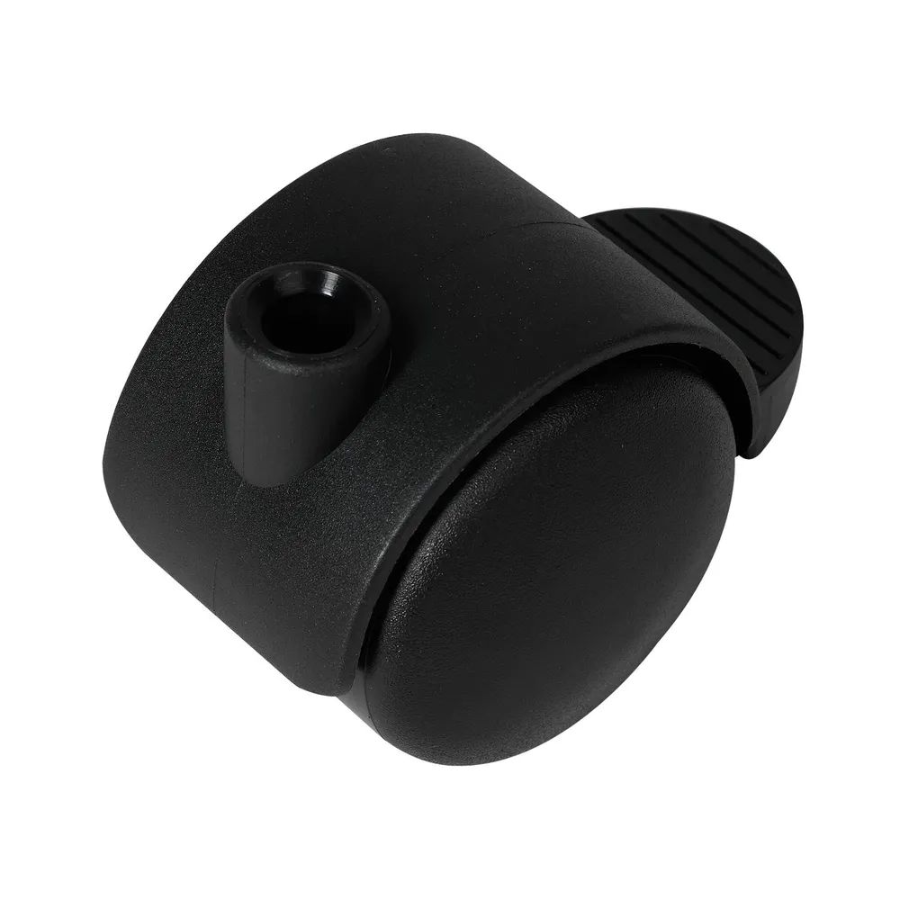 Maier H.C.GmbH Möbelrollen Doppel-Lenkrolle Duo hart Kunststoff Feststeller 50 mm 50 kg schwarz