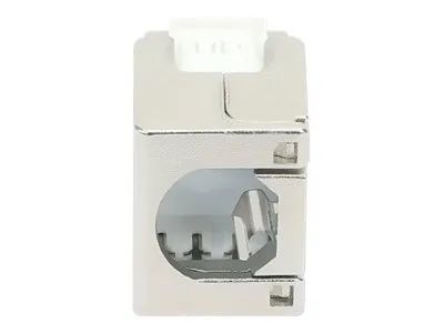 Intellinet Cat8.1 40G Shielded Toolless Keystone Jack, For Easy and Quick Snap-in Deployment, Ideal for Data Centers, STP, for Solid & Stranded Wire, Gold-plated Contacts, Metal Housing - Netzwerkanschluss - RJ-45 (W)