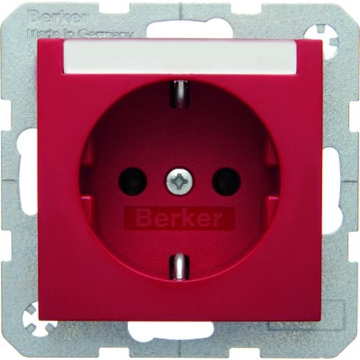 Berker SSTD M.SCHRIFTFELD ROT / BERKER 47508902 GLÄNZEND S1 47508902