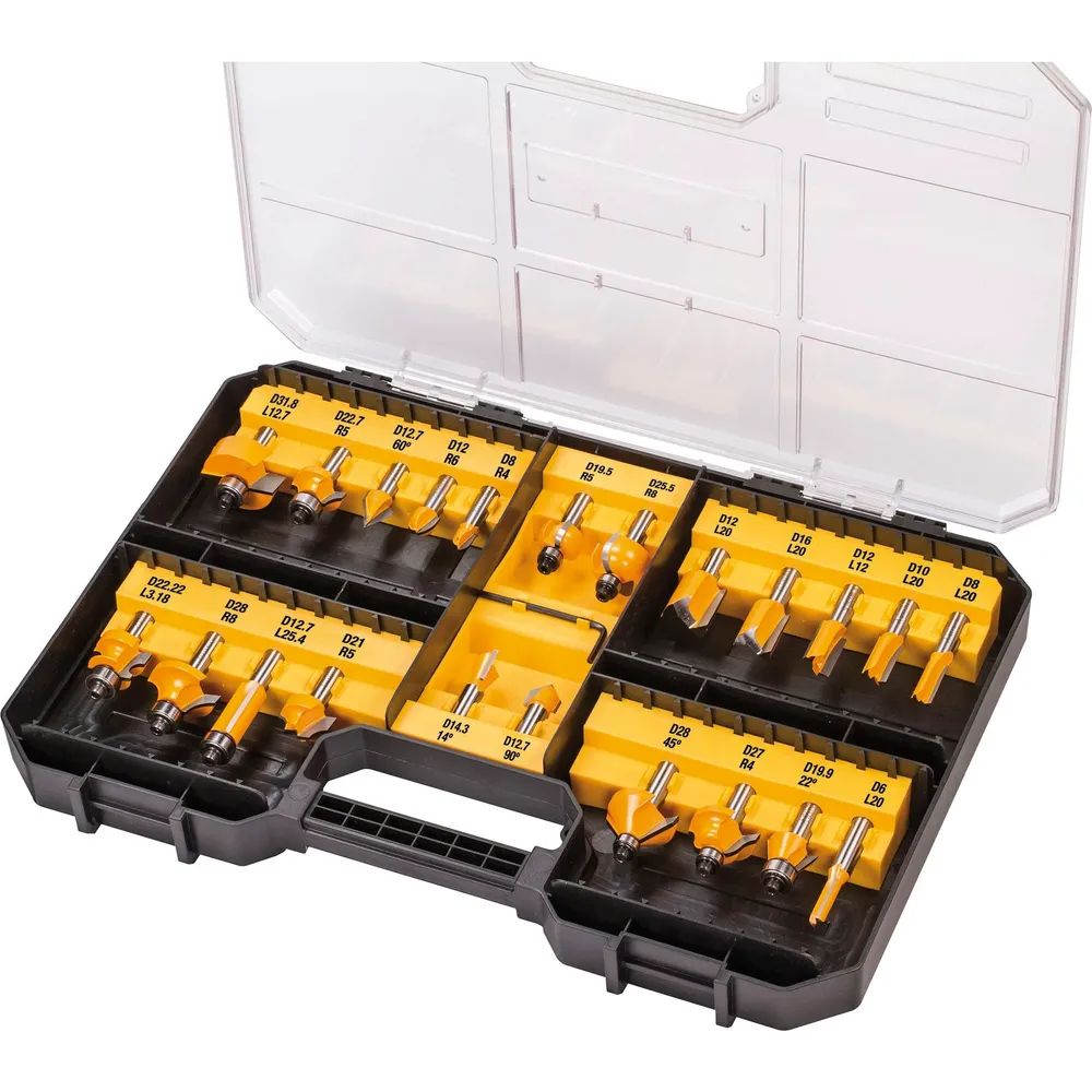 DEWALT Fräserkassette HW DT 90017 22-teilig