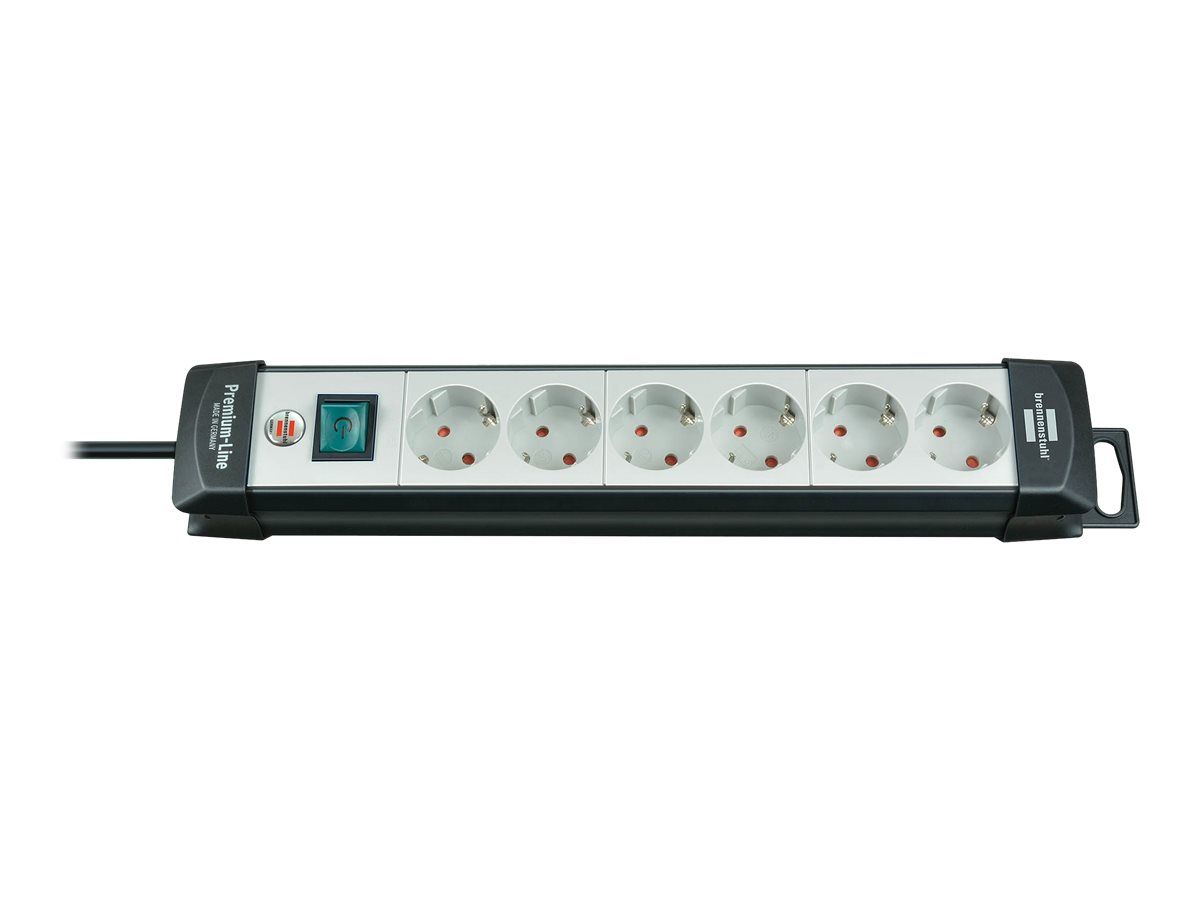 Brennenstuhl Premium-Line extension socket H05VV-F 3G1,5 - Steckdosenleiste - Eingabe, Eingang Stromversorgung - Ausgangsanschlüsse: 6 (Stromversorgung)