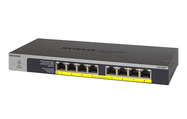 Netgear GS108LP - Switch - 8 x 10/100/1000 (PoE+)