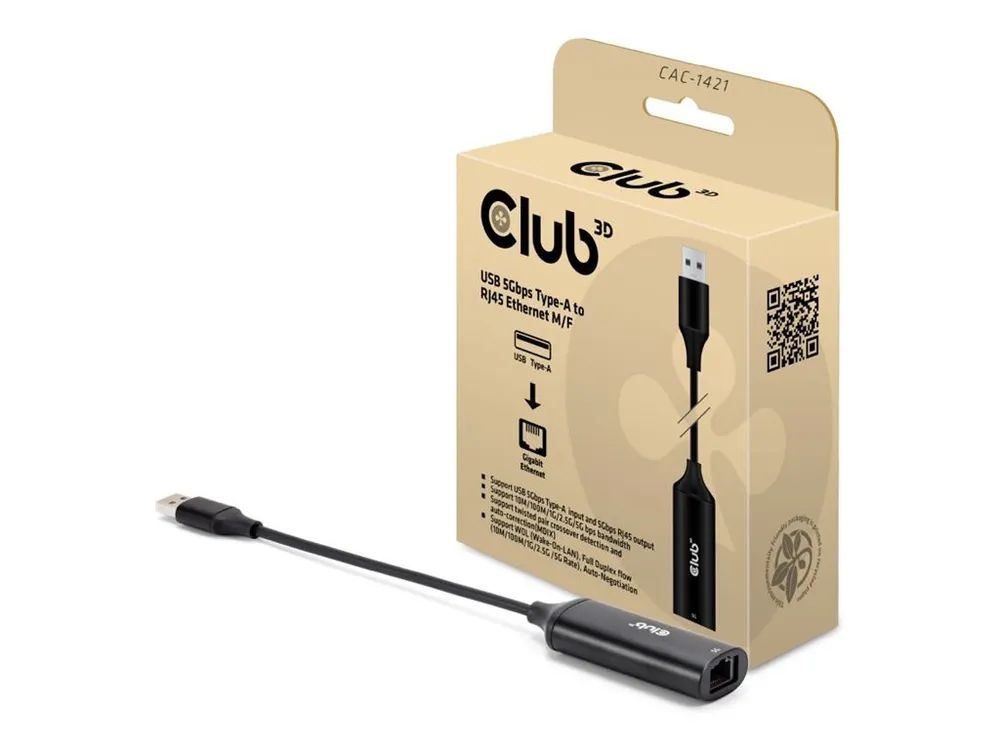 Club 3D Netzwerkadapter - USB 3.2 Gen 1 - 5GBase-T