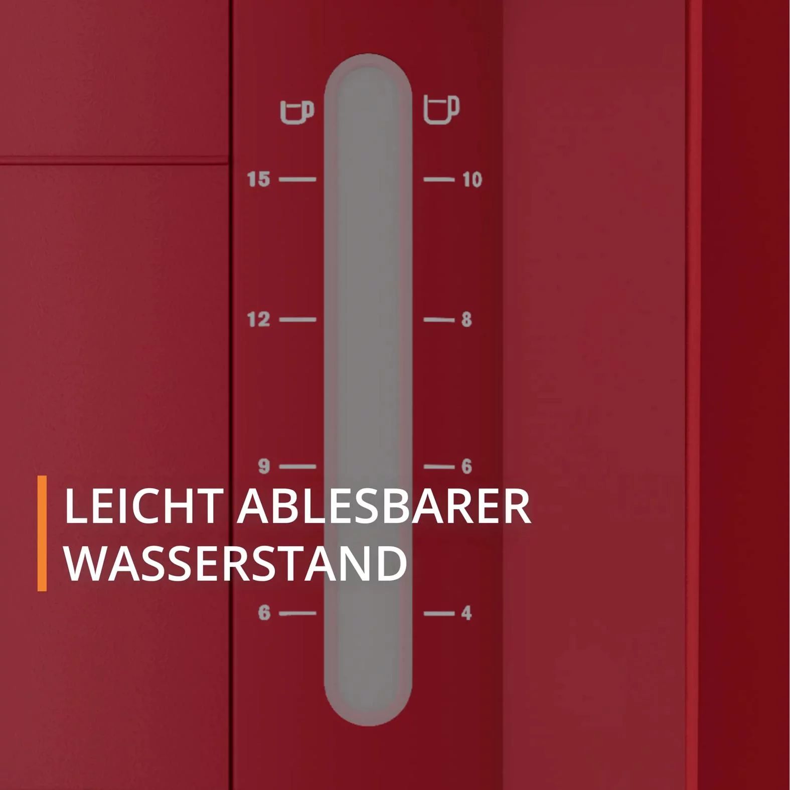 KRUPS F30905 Filterkaffeemaschine Pro Aroma - Rot