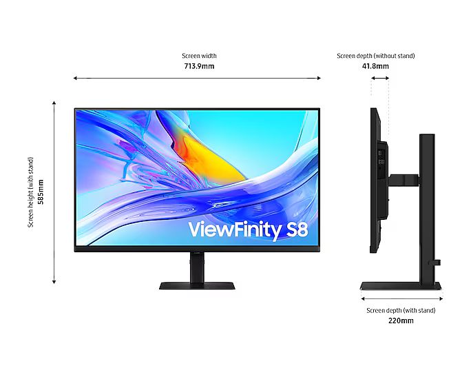 Samsung ViewFinity S8 S32D800EAU - S80D Series - LED-Monitor - 80 cm (32")