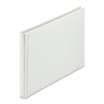 Hama Buch-Album "Wrinkled", 24x17 cm, 36 weiße Seiten, Weiß