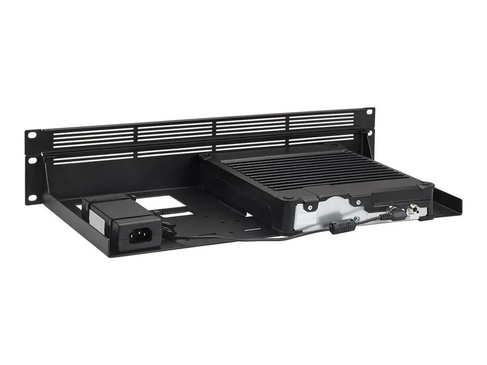 Rackmount.IT RM-PA-T7 - Montagesatz für Netzwerkgeräte - Rack montierbar - Signalschwarz RAL9004 - 1.3U - 48.3 cm (19")