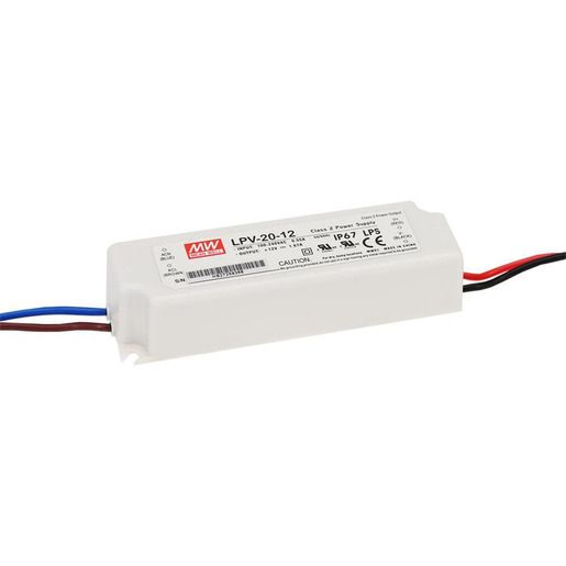 Mean Well NETZTEIL 20,2W 90-264VAC/24VDC / MEANWE LPV-20-24 IP67 LPV-20-24