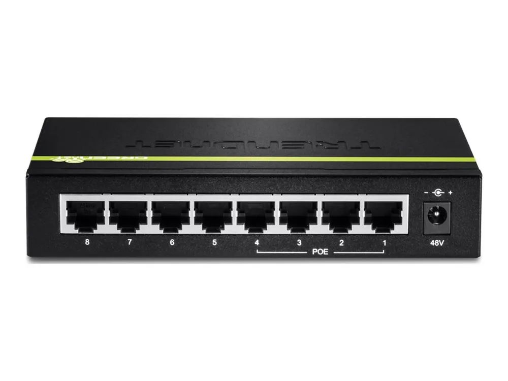 TRENDnet TPE-S44 - Switch - 4 x 10/100 (PoE) + 4 x 10/100
