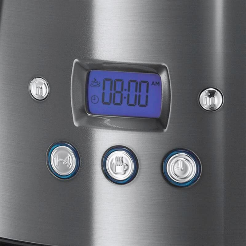 Russell Hobbs Filterkaffeemaschine Luna Moonlight Grey Glas