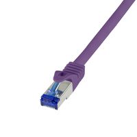 LogiLink Patchkabel Ultraflex Kat.6A S/FTP 2.0 m violett mitCat.7 Rohkabel extra - Kabel - Netzwerk