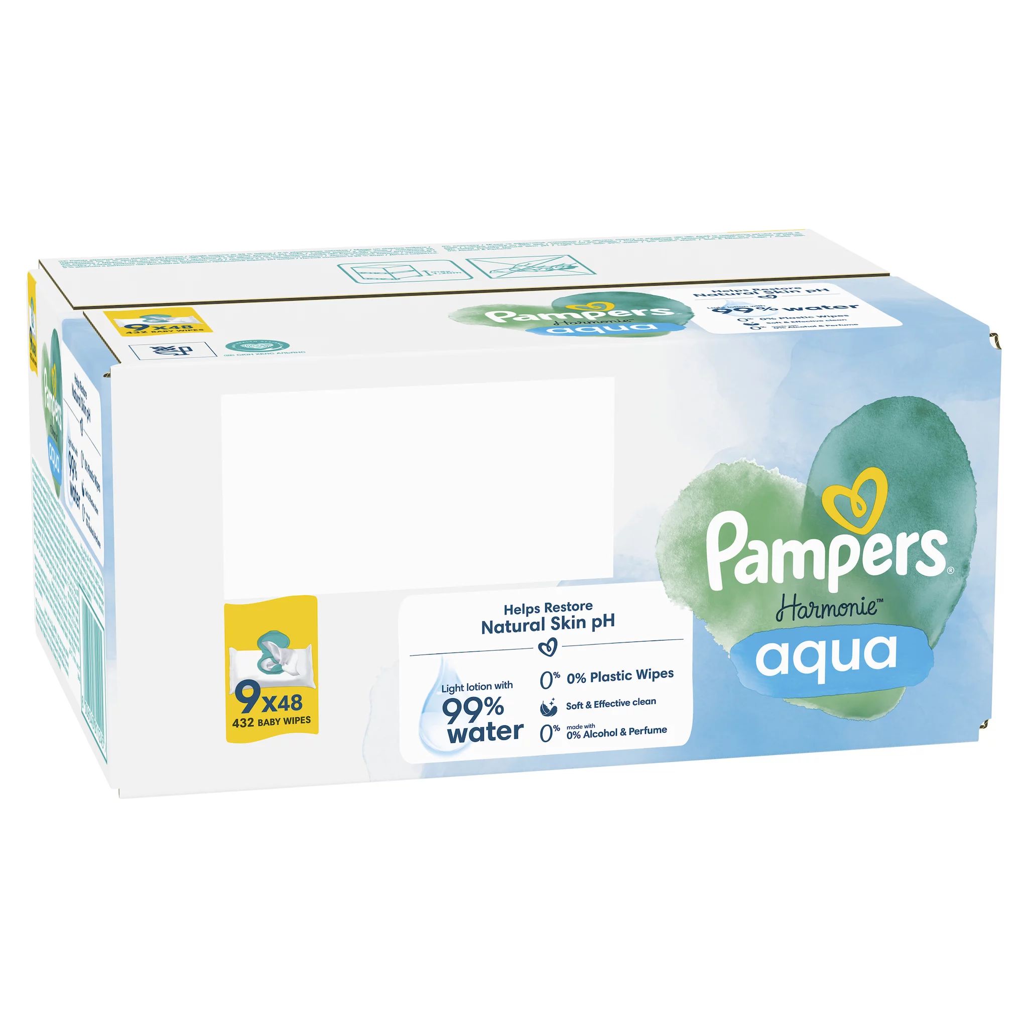 Pampers Feuchte Tücher Harmonie Aqua 9x
