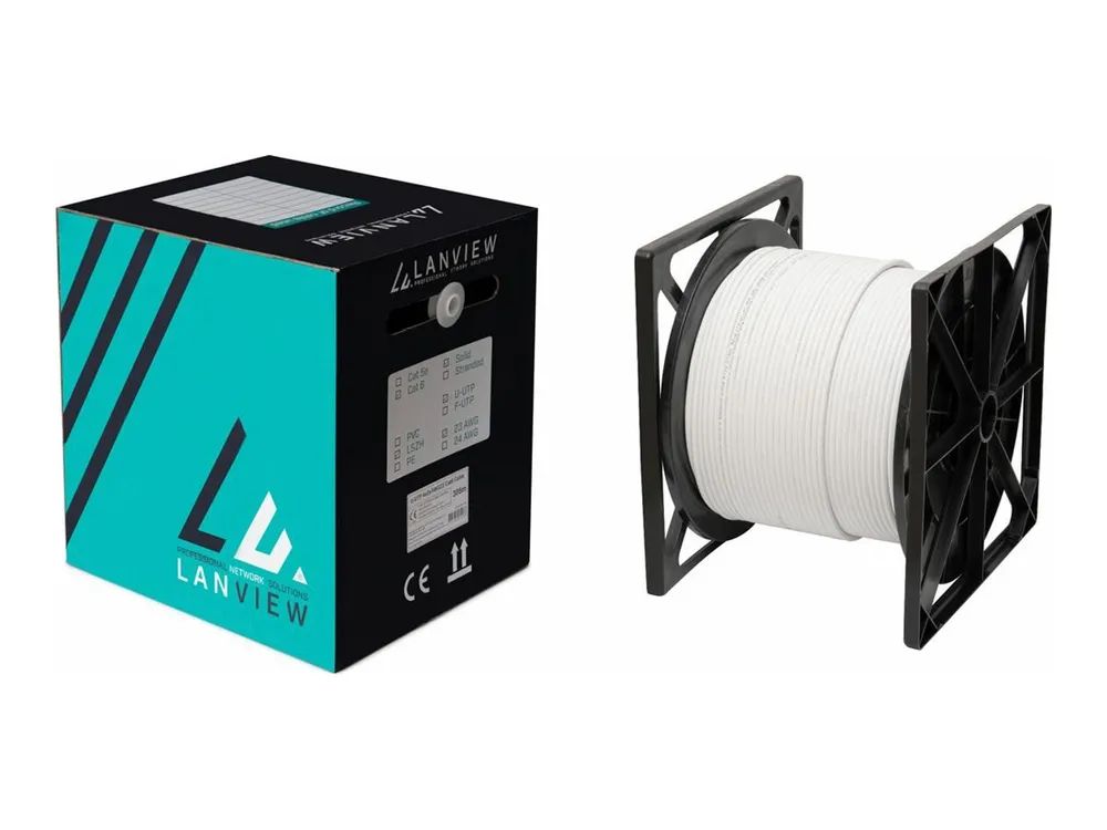 Lanview LVN122432 - 305 m - Cat6a - U/FTP (STP) - Weiß