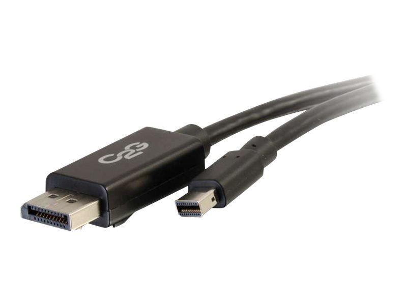 C2G 2m Adapterkabel Mini-DisplayPort auf DisplayPort Stecker/Stecker - Schwarz - DisplayPort-Kabel - Mini DisplayPort (M)